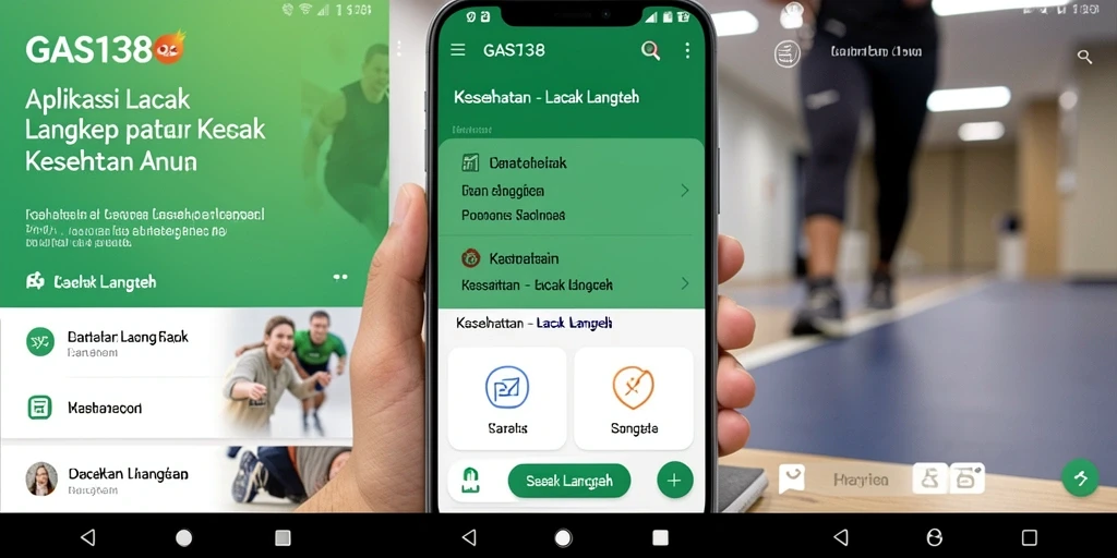Antarmuka GAS138 yang informatif dan mudah digunakan untuk lacak langkah.