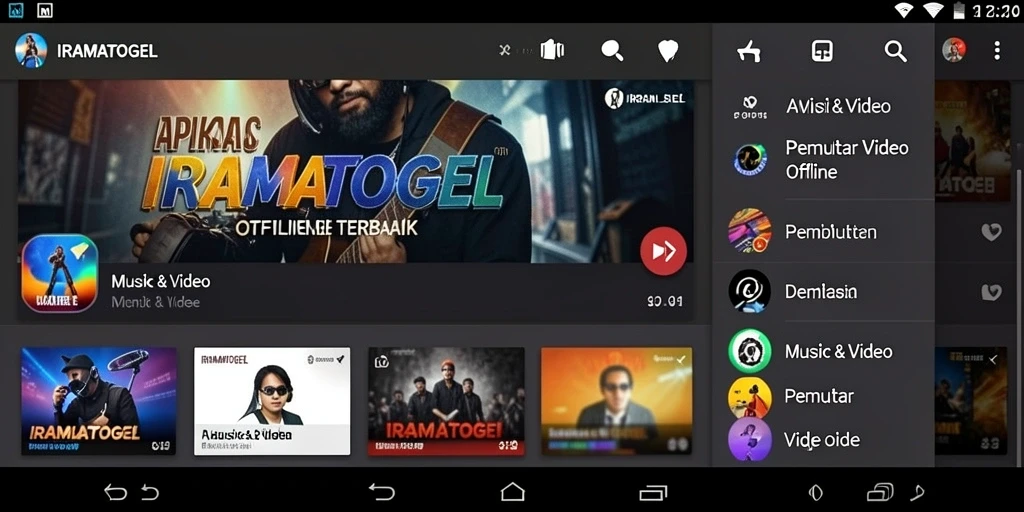 Antarmuka pengguna IRAMATOGEL yang sederhana dan efektif.