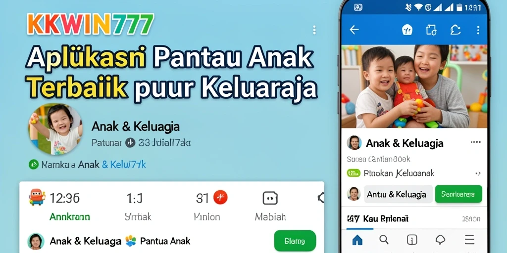 Antarmuka KKWIN777 yang intuitif untuk pemantauan anak.