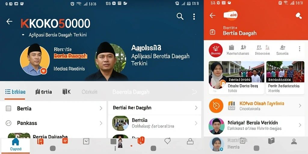 Tampilan antarmuka utama KOKO5000 dengan daftar berita terupdate.