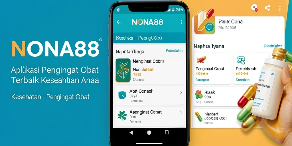 Antarmuka NONA88 yang user-friendly untuk pengingat obat.