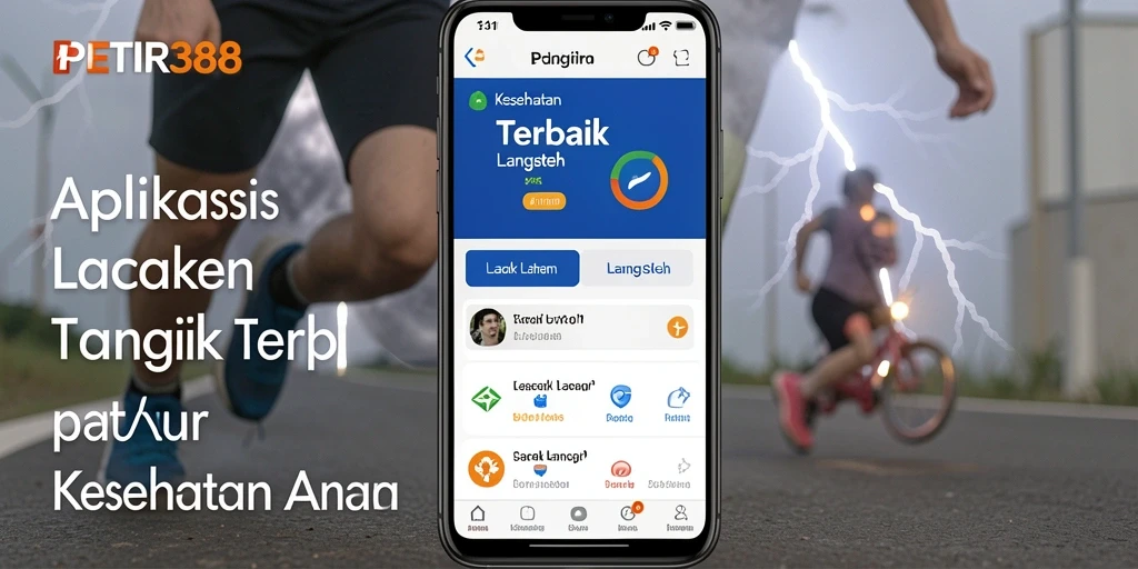 Tampilan antarmuka utama dari aplikasi Lacak Langkah.