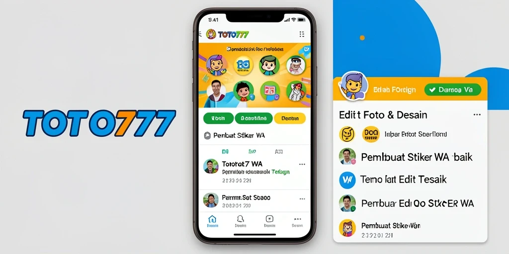 Antarmuka TOTO777 yang sederhana untuk pembuatan stiker WA.