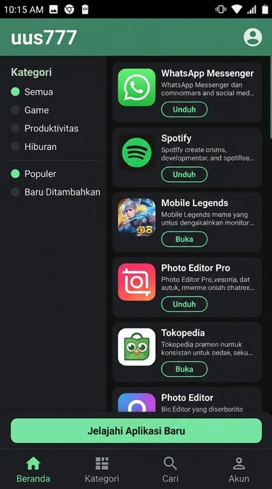 Akses Lengkap Aplikasi Populer di uus777 — Temukan Favorit Anda!